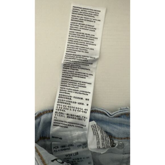 Vintage Levi’s Wicked Violence Light Blue Jeans With Handwritten Artwork Size 27 - Picture 10 of 11